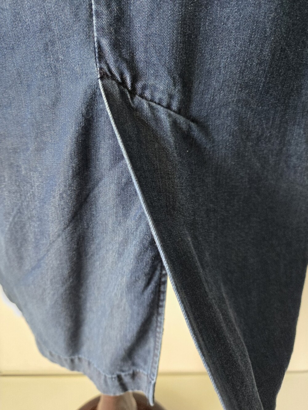Zara Lightweight Lyocell Denim Belted Trench Coat. Size Small - Picture 8 of 14
